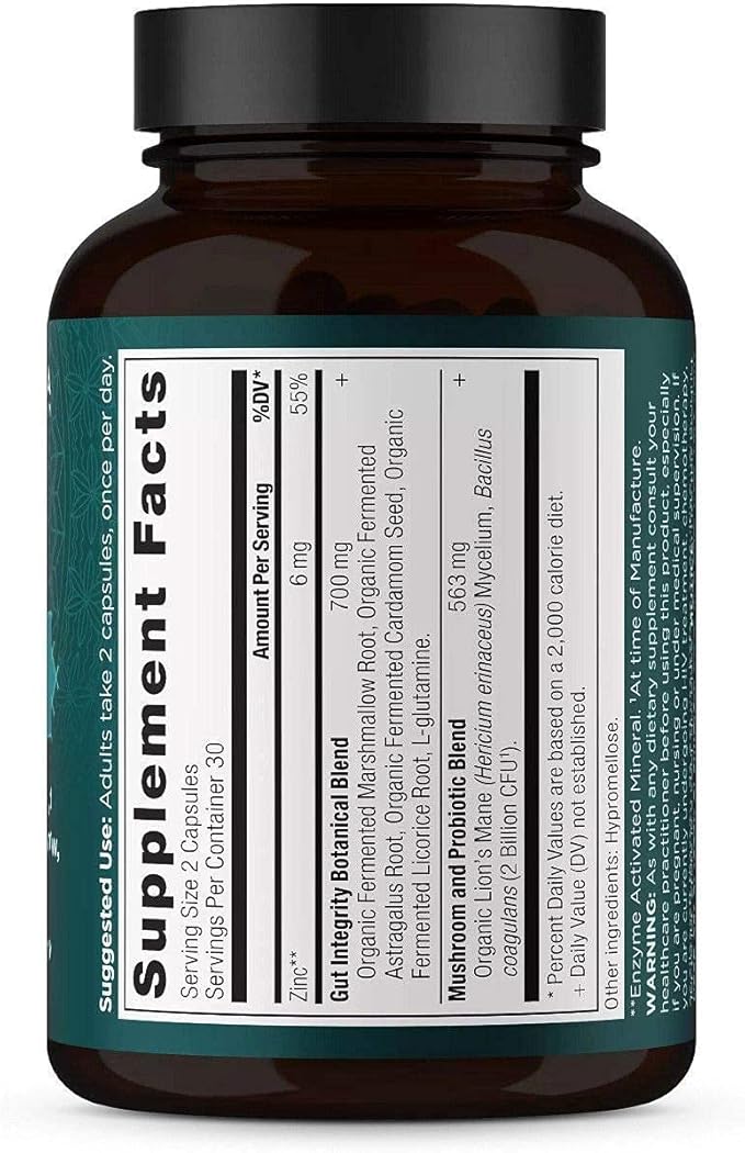 Ancient Nutrition Gut Health Supplement Leaky Gut Capsules, 60ctFormulated with Licorice Root, Astragalus, Marshmallow, and L-Glutamine, Gluten Free, Paleo and Keto Friendly, 60 Ct