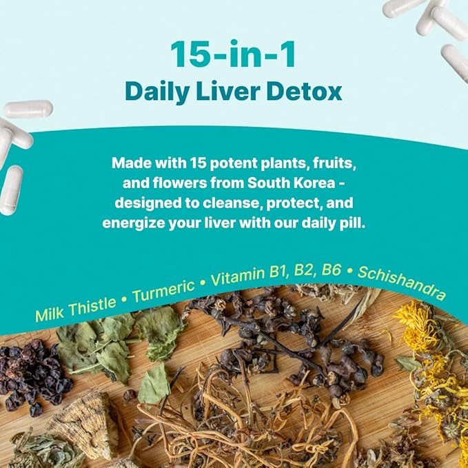 The Plug Liver Cleanse Detox & Repair Pills Milk Thistle Herbal Supplements 60 Capsules Plant Based Minerals Turmeric Vitamin B Dandelion Root for Healthy Digestive Immune Support (30 Servings)