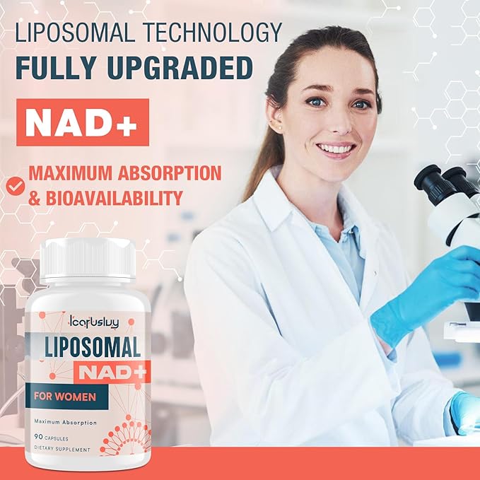 2000MG NAD+ Supplement for Women, with Ashwagandha, Maca, Black Cohosh & Ginkgo Biloba, NMN Alternative, Max Absorption - Liposomal NAD+, Menopause, Focus, Energy, Aging Combat, 270 Capsules