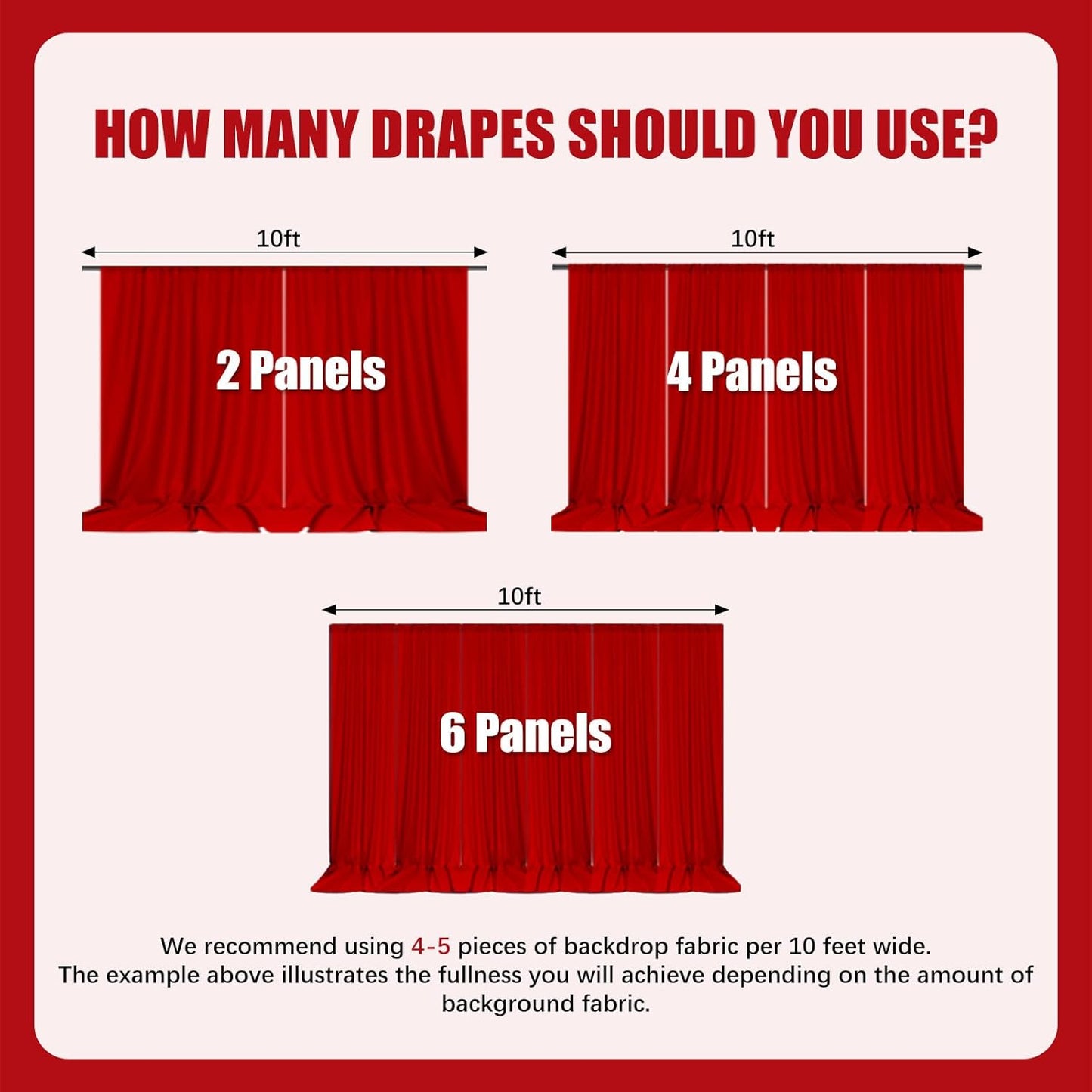 10ft x 10ft Silver Backdrop Curtains for Parties, Fabric Satin Background Curtain with Rod Pockets for Weddings, Birthday, Baby Shower, Photography, Graduation Party Backdrop Drapes, 2 Panels