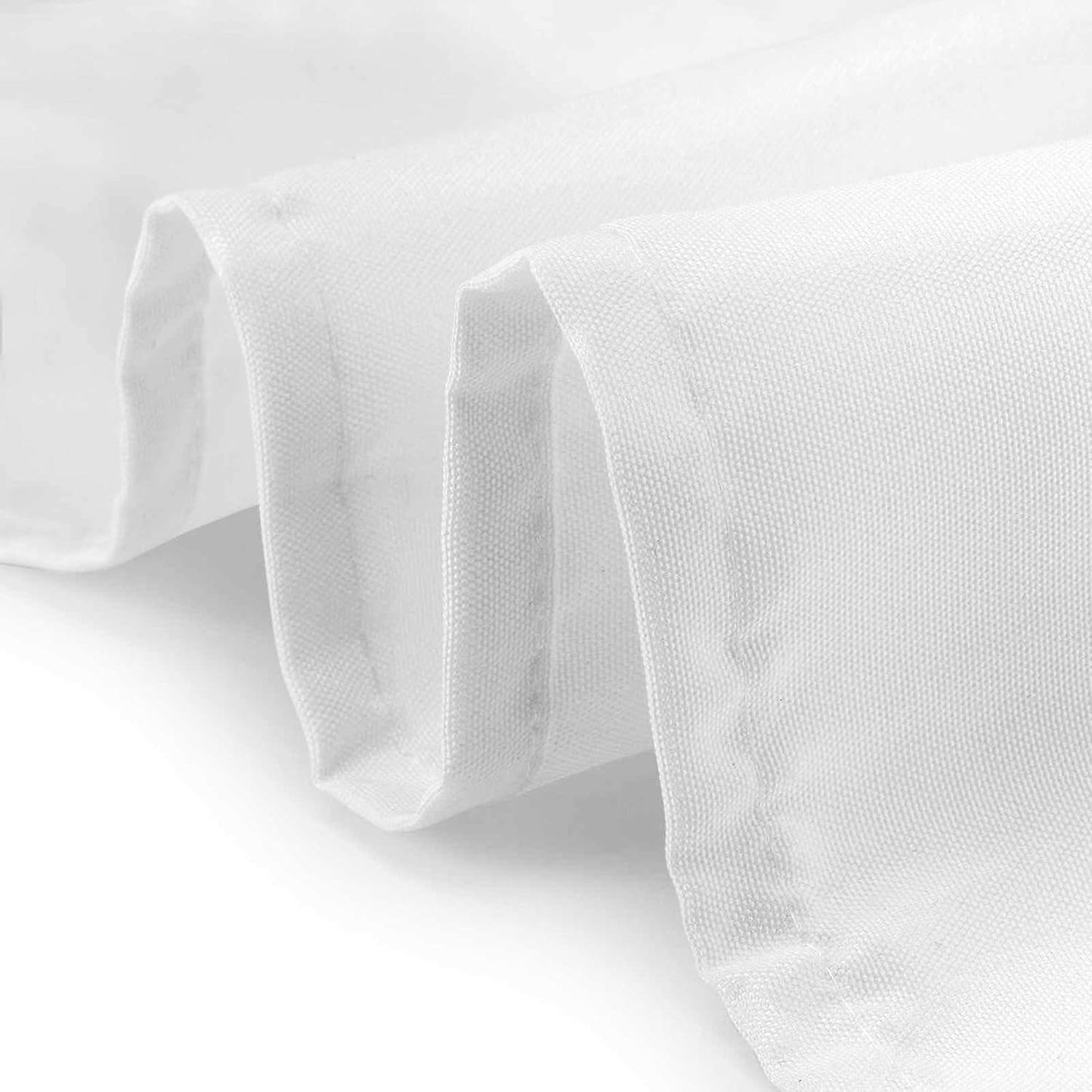Lann's Linens - 10 Premium 90" Round Tablecloths for Wedding/Banquet/Restaurant - Polyester Fabric Table Cloths - White
