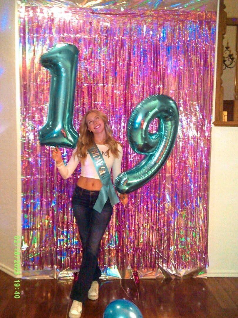 Teal Blue Number 1 Balloon 40 inch, Number 1 Birthday Balloons for Boy Girl, Teal Blue Foil One Balloon for 1st 10 11 12 16 18 Birthday Party, Anniversary Celebration Numbers Decorations