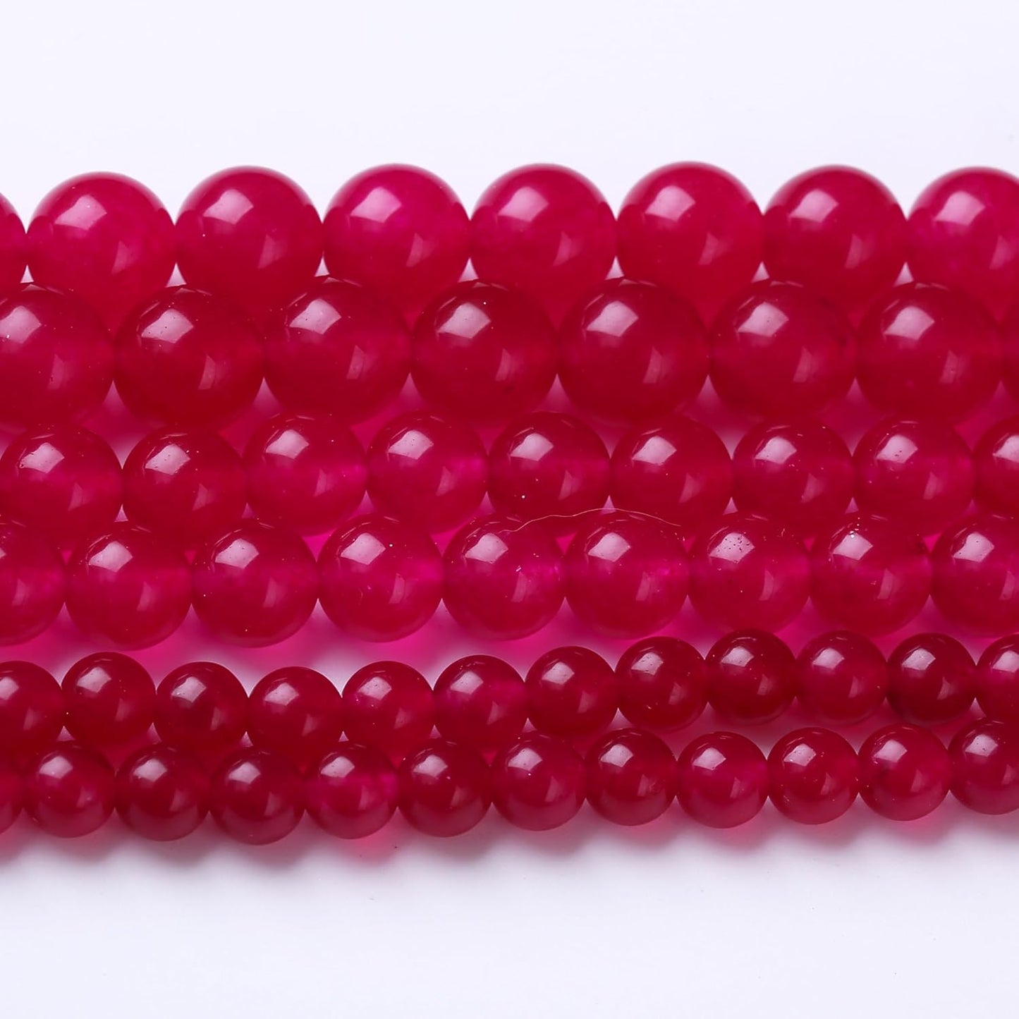 Rose Carnelian Stone Beads Gemstone Round Crystal Energy Jade Beads Stone Beads for Jewelry Making DIY Bracelet Necklace Jewelry Making 1 Strand 15.5inch 31PCS 12MM
