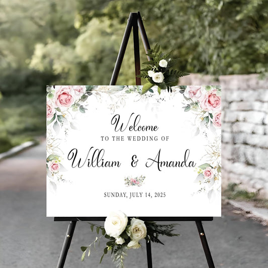 Welcome To Our Rustic Wedding Decor - Entrance & Shower Signs