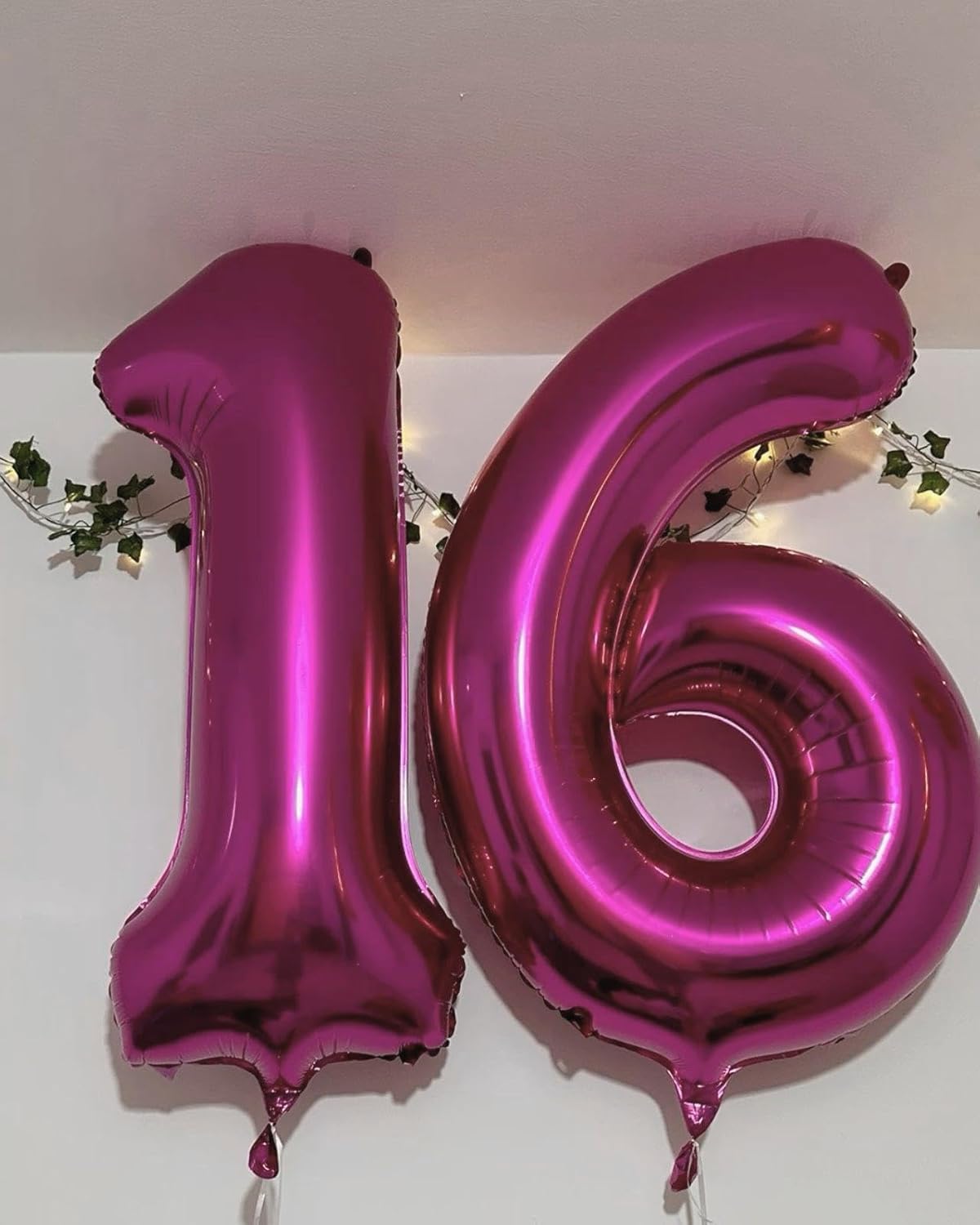 Digital Number 7 Rosy Purple Birthday Balloon 40 Inch, Foil Balloons for 7 17 27 70 77 Party Decorations Supplies, Rosy purple Mylar Numbers Balloon for Seven Wedding Anniversary