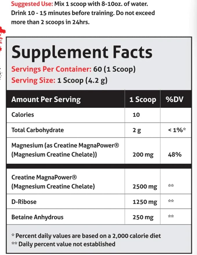 Creatine Chaos, Promotes Lean Muscle Growth, Unflavored, Aids Muscle Recovery, Post-Workout Supplement, Veteren Owned and Operated (60 Servings, Magnesium Creatine Chelate)
