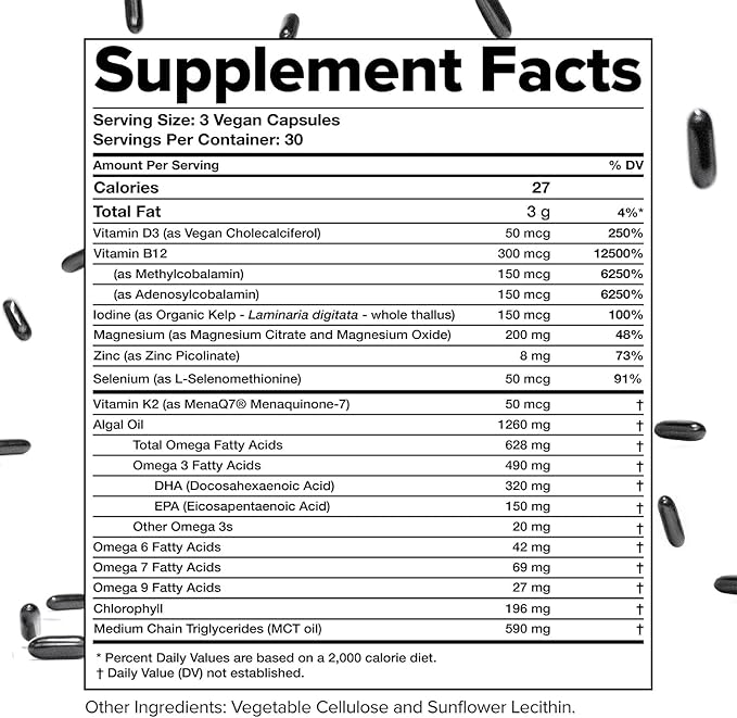 Complement ForHer & Essential Vegan Multivitamin Bundle – 30-Day Women’s Wellness Support with Omega 3, B12, D3, Iron, Folate & More – Energy, Immunity & Hormonal Balance