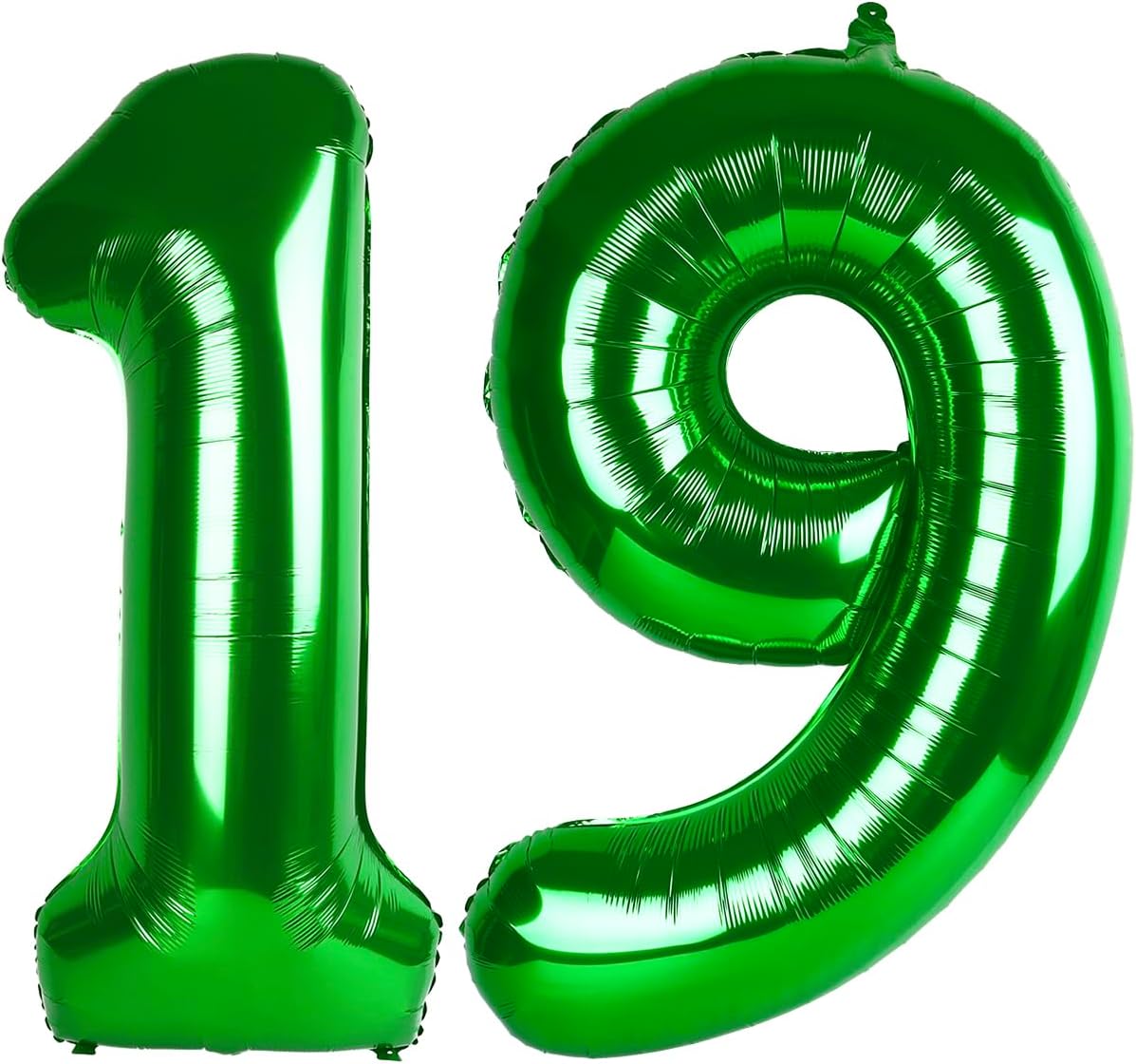 40 Inch Big Green 19 91 Balloon Number, Jumbo Giant Happy 19 91 Birthday Party Decorations, Large 19 91 Mylar Foil Anniversary Birthday Party Engagement Decorations