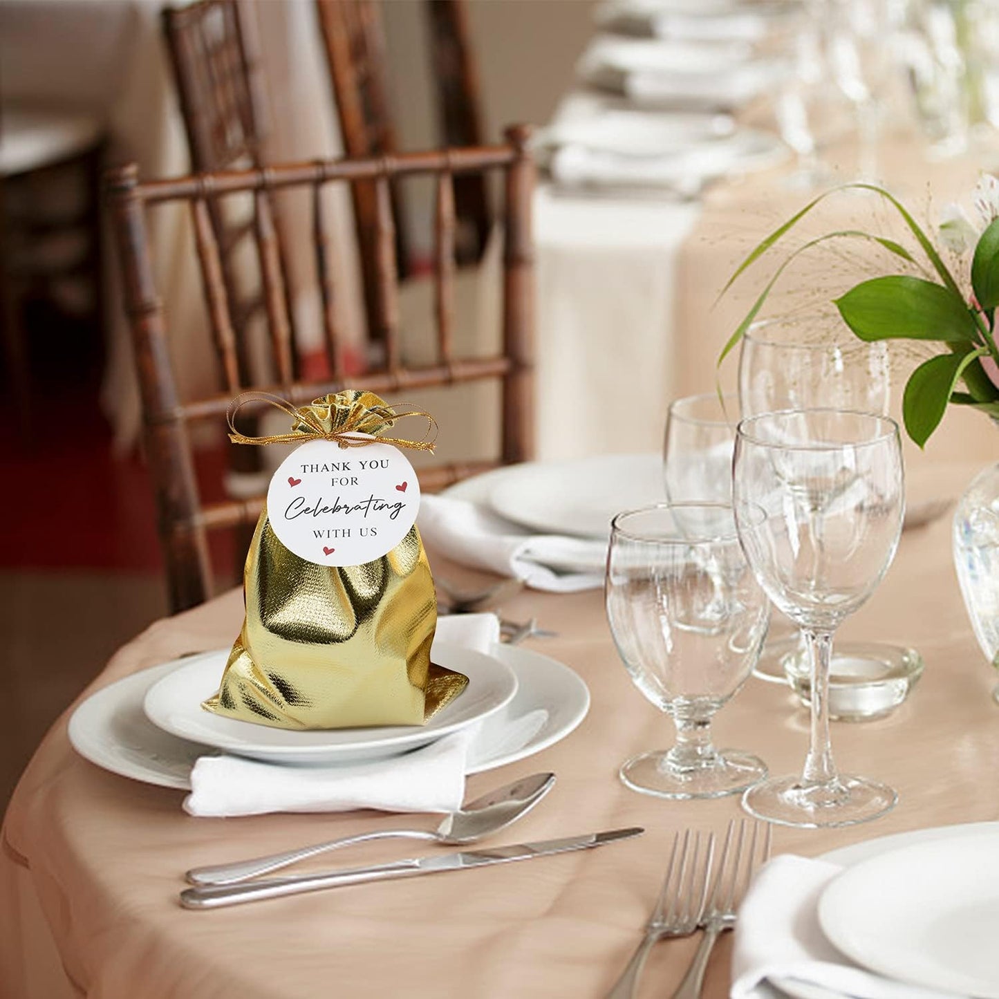 Pack of 100 4"x 6" Heavy Duty Gold Drawstring Organza Jewelry Pouches Wedding Party Christmas Favor Gift Candy Chocolate Bags