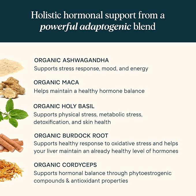 Ora Organic Hormone Balance, Sleep Aid, & Vitamin D Boost Bundle: Support Skin, Mood, Energy + Stress Support Calming Herbal Blend + Vegan Vitamin D, Immune Support
