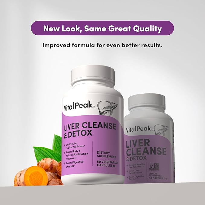 Liver Cleanse Detox & Repair - Liver Health Support Supplement - with Milk Thistle, Berberine, Beet Root Powder, Turmeric, Ginger, Dandelion Root, Artichoke, Grape Seed Extract & More - 60 Capsules