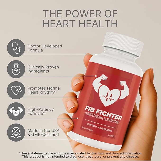 Heart Rhythm Support Supplement | Doctor-Developed | CoQ10, Magnesium & Vitamin C | Supports Normal Heartbeat & Cardiovascular Health | Vegan, Non-GMO | Made in USA | 60 Capsules – 30 Day Supply