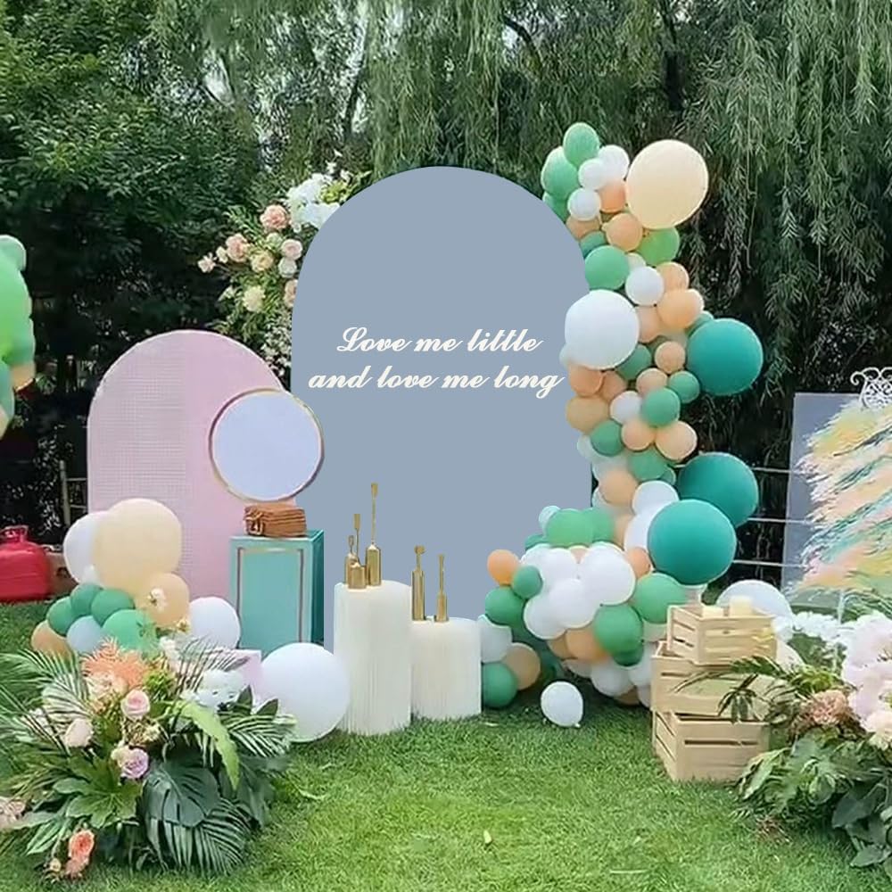 Wedding Arch Cover Dusty Blue 6FT Arch Backdrop Cover Spandex Covers for Arch Wall Panels Chiara Backdrop Cover Baby Shower Balloon Party Decorations