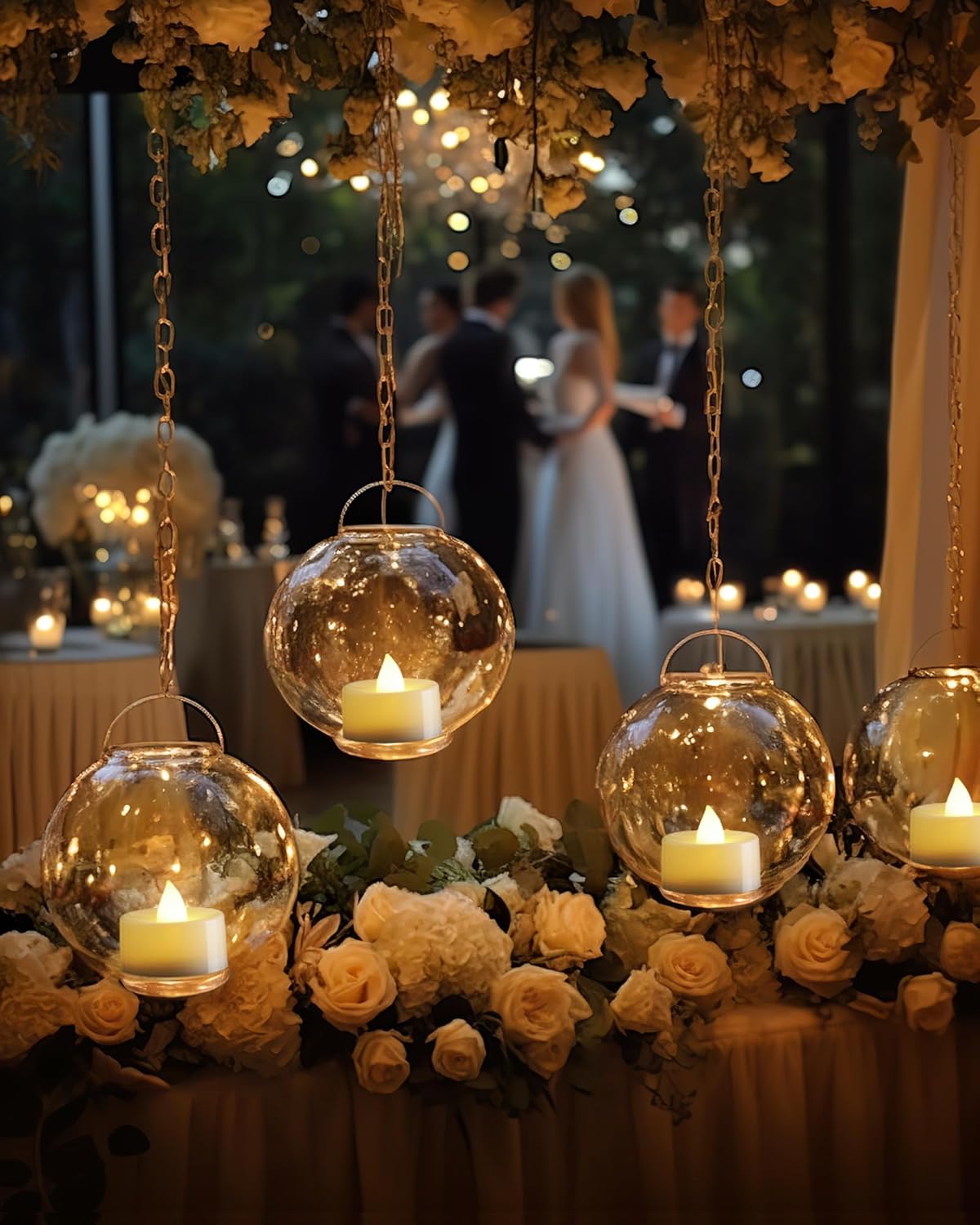 Homemory 12-Pack Flameless LED Tea Lights Candles Battery Operated, 200+Hour Fake Electric Candles TeaLights for Votive, Halloween, Ofrenda, Diya, Wedding Centerpiece Table Decor, Funeral, Christmas