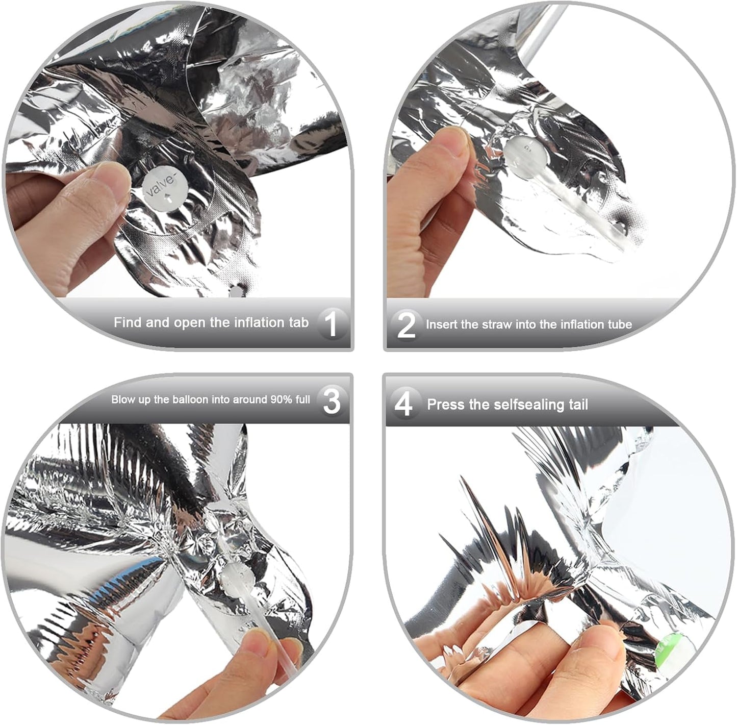 40 Inch Silver Mylar Foil Number 16 Birthday Balloon, Digital Balloons for 16 Boy Girl Party Decorations Supplies, Big Helium Balloon Numbers for 16 61 Men Women Anniversary