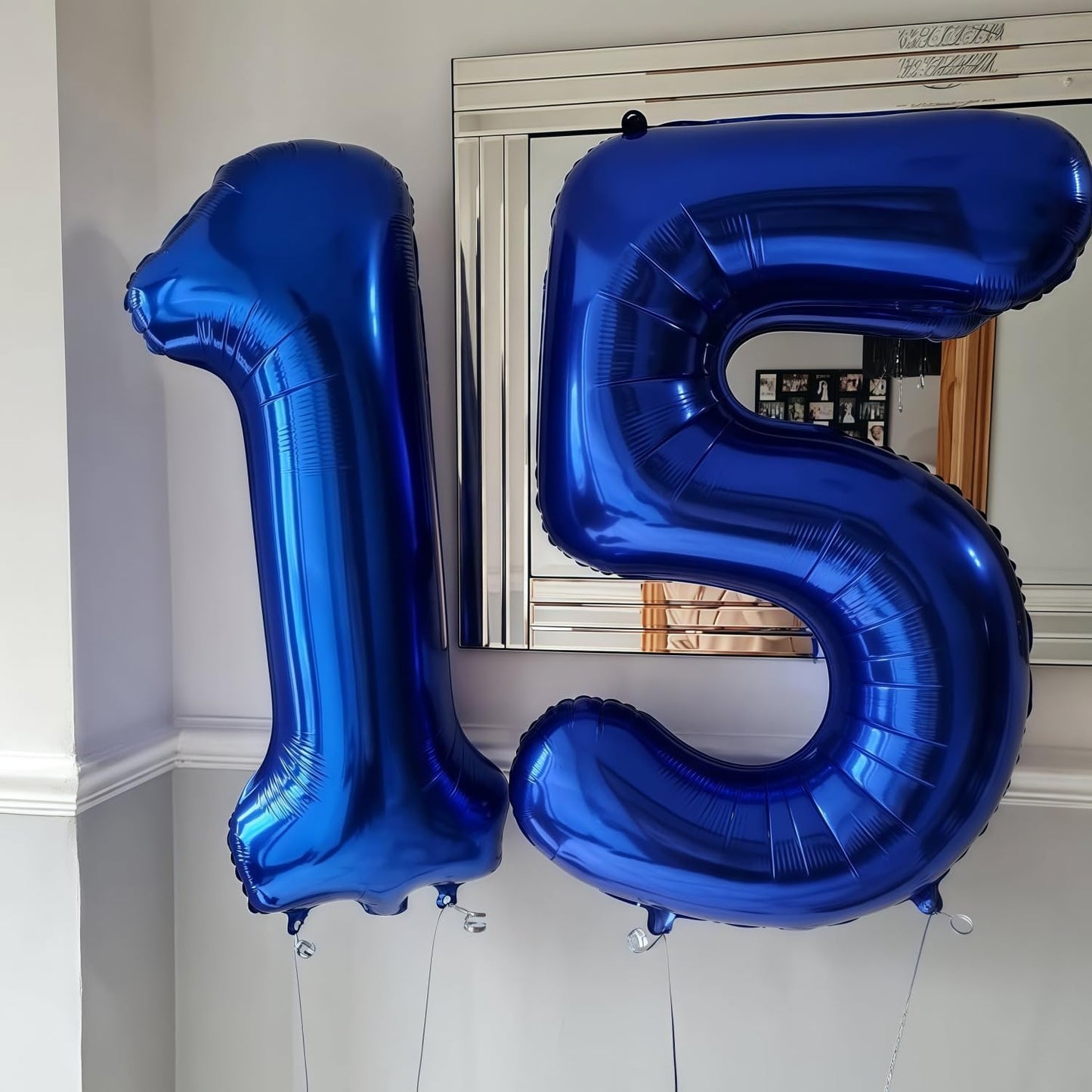 Navy Blue 7 Balloon Number,40 Inch Number 7 Balloon Big Dark Blue 7 Foil Mylar Helium Balloon for Birthday Party Decorations
