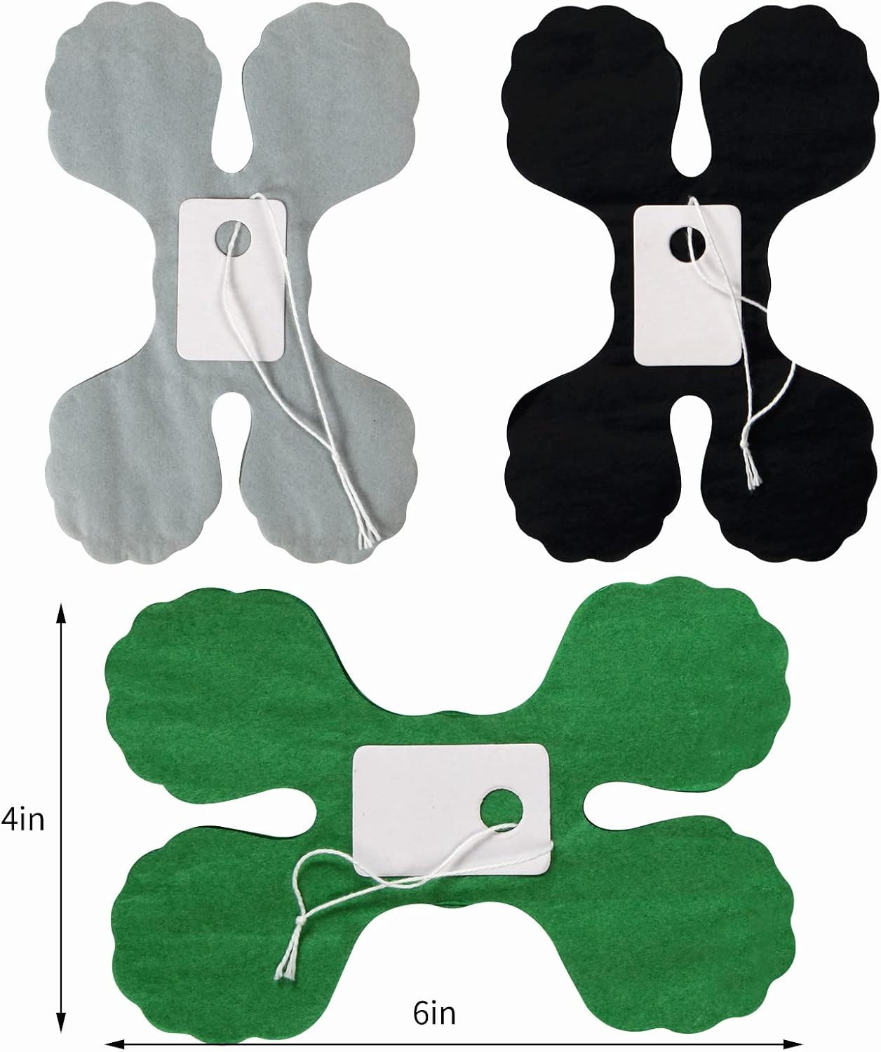 Black Green-Silver Party-Decorations Streamers Garland - 12pcs Graduation 2025 4-Leaf Clover Paper Streamer, Soccer Party Supplies Wedding Men Boys Birthday Baby Bridal Shower Banners Decor Ouruola