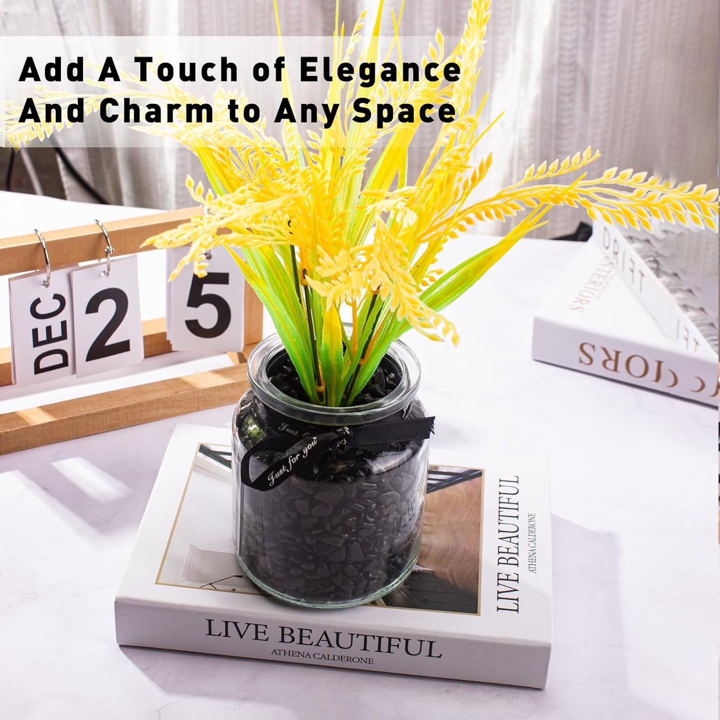 0.88 Lb Black Obsidian Natural Tumbled Healing Crystal Chips Bulk, Aquarium Gravel Rocks Stones Pebbles Fish Tank Marbles for Aquarium, Vase Fillers, Succulent Plants Decor