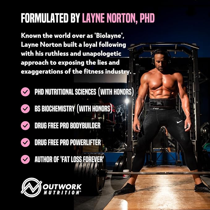 Outwork Nutrition Pre Workout Powder for Men & Women - Pre-Workout Supplements Without Creatine, Nootropic Preworkout with Citrulline Malate Beta Alanine Taurine Rhodiola Caffeine(Strawberry Lemonade)
