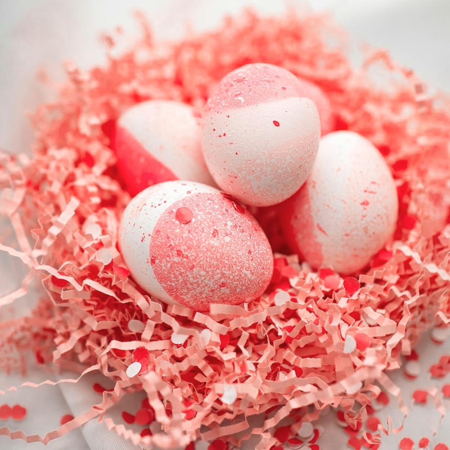 1 LB Fluorescent Pink Crinkle Cut Paper Shred Filler Great for Gift Wrapping, Fluorescent Pink Basket Fillers, Birthday, Gift Wrapping, Halloween Thanksgiving Christmas Party Decor Filling Supplies