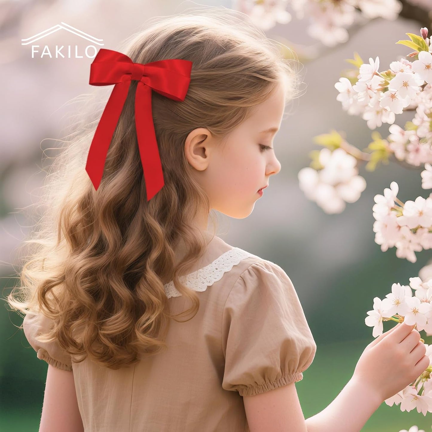 Red Bows for Gift Wrapping, 5'' X 7'' Satin Gift Bows for Birthday, Wedding, Party, 30 Pcs