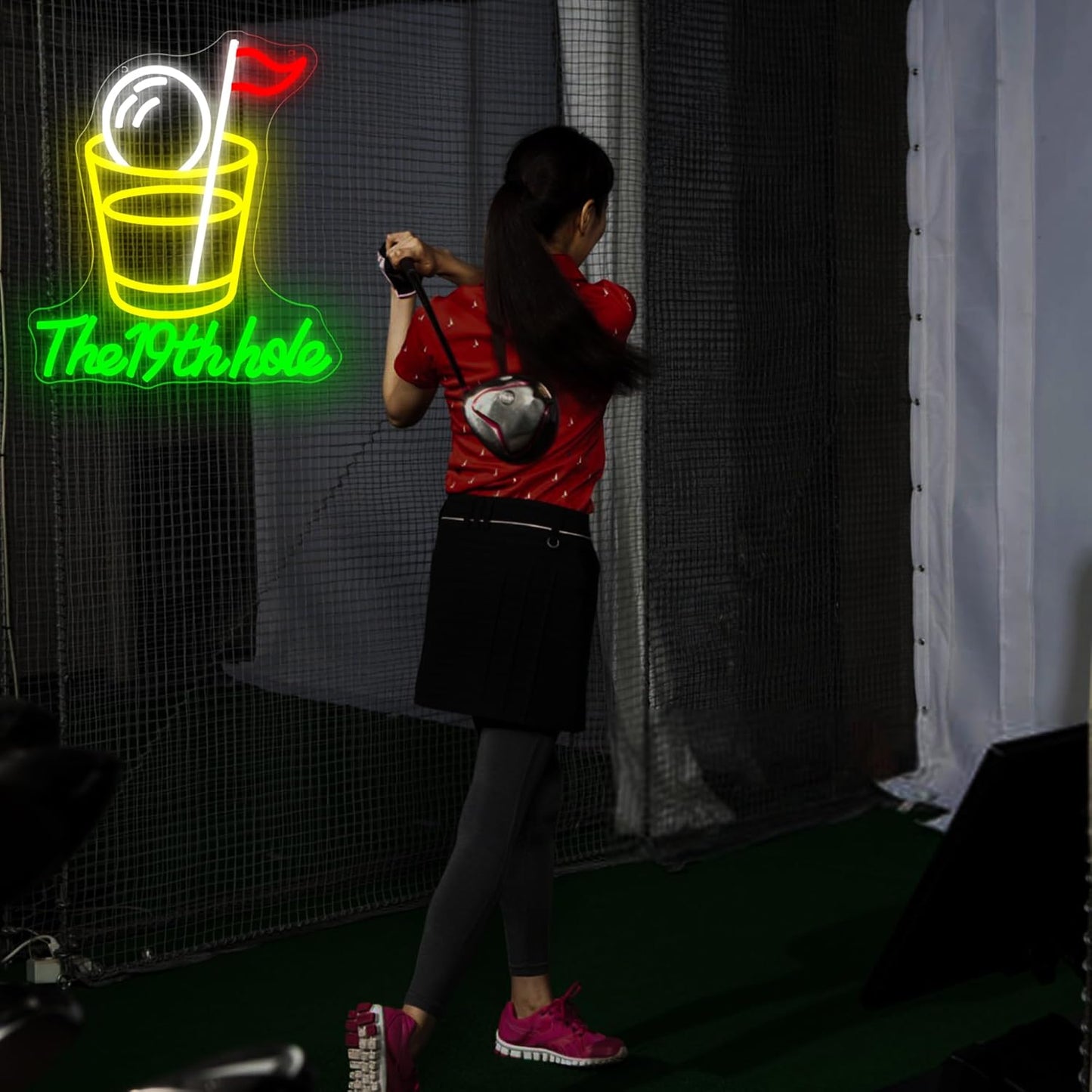 Golf Neon Sign for Wall Decor Golf Neon Light for Man Cave Dimmable LED Light Up Sign for Course Gym Club Bedroom Park Party Club Decor Birthday Gifts Art Size13.1 * 12.9In(WZCP204)