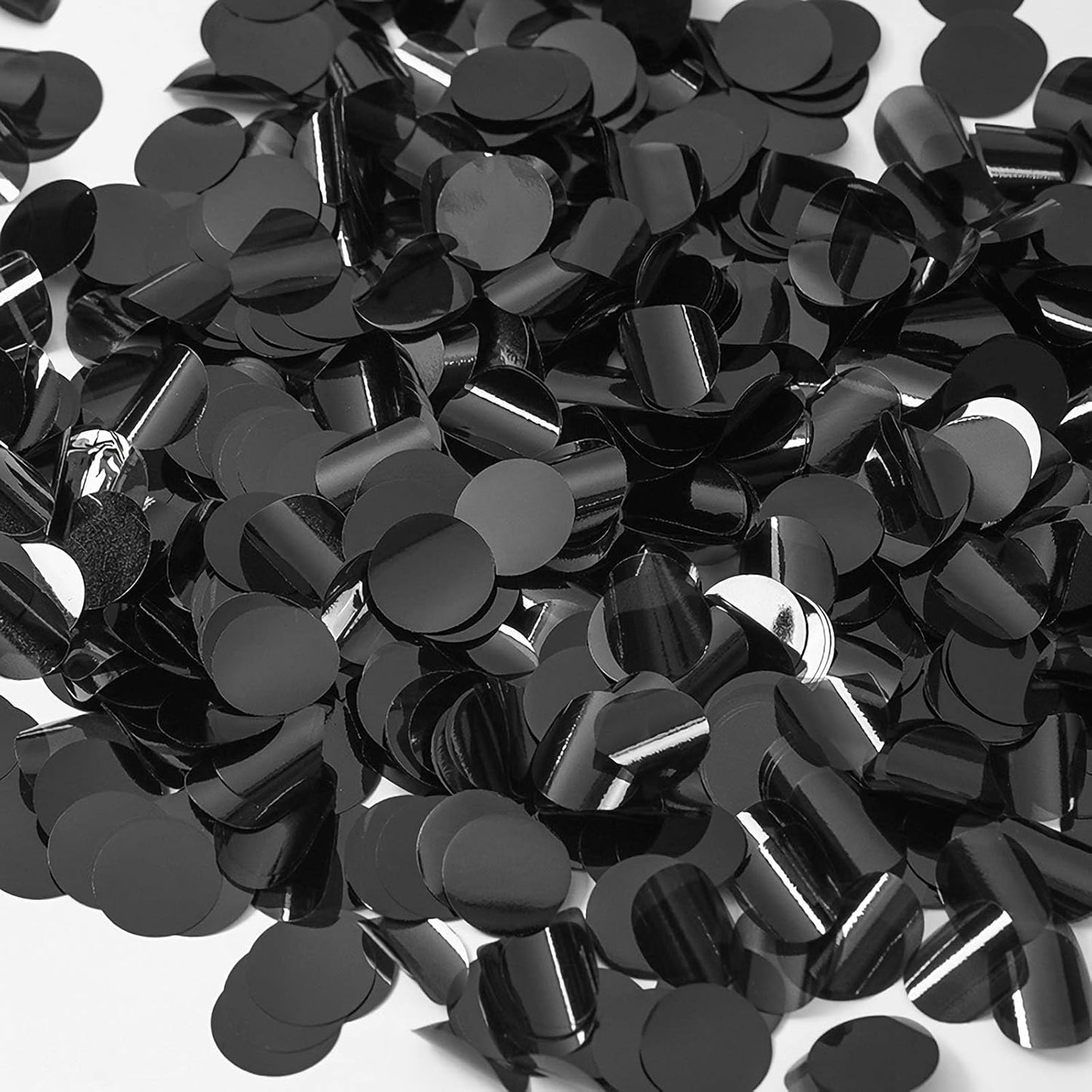 Black Confetti Balloons, 25 Pcs Thickened 12 Inch Clear Latex Balloon with Confetti Inside for Birthday Party New Year Engagement Bridal Shower Baby Shower Graduation Party Decorations Supplies