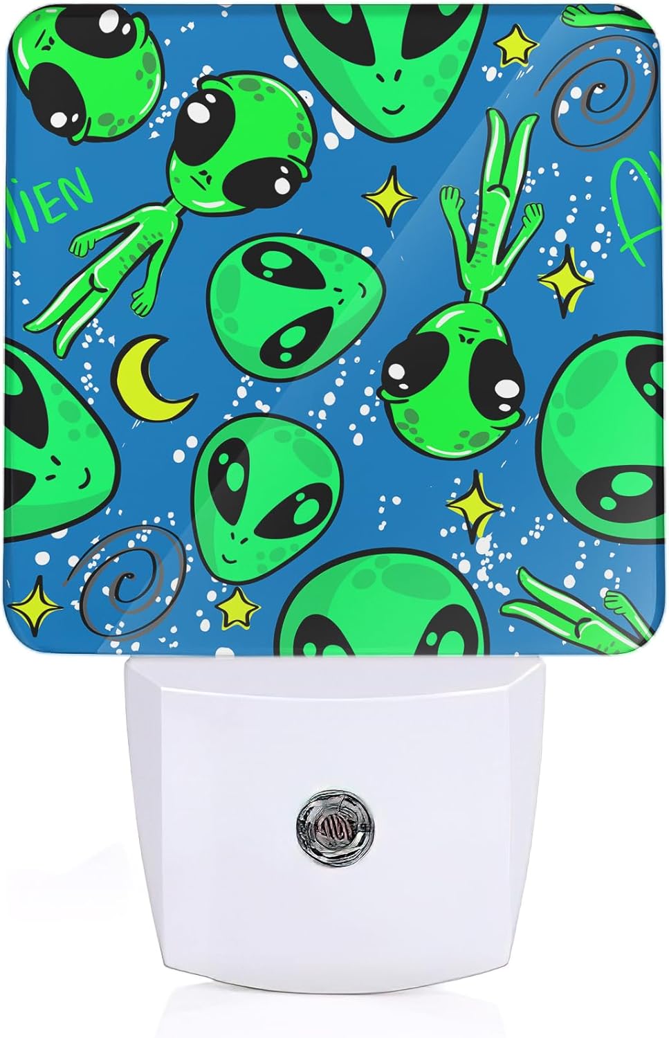 Cartoon Aliens Night Light, Night Light Plug into Wall with Dusk to Dawn Sensor, LED Lamp Energy Saving Lights for Men Women Boys Girls,Lamp for Bedroom Bathroom Hallway