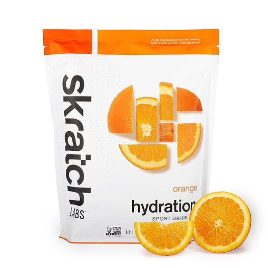 Skratch Labs Hydration Powder | Sport Drink Mix | Electrolytes Powder for Exercise, Endurance, and Performance | Orange | 60 Servings | Non-GMO, Vegan, Kosher