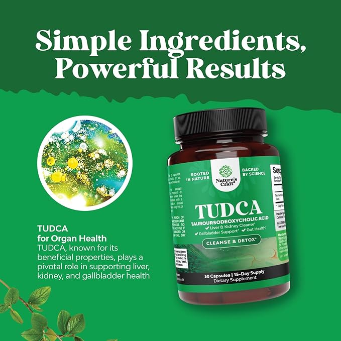 Bundle of Liver Support - Silymarin Milk Thistle Supplements with Dandelion Root, Choline, Beetroot & Artichoke Extract and Bile Salt TUDCA - High Purity Tauro Ursodeoxycholic Acid Gallbladder Cleanse