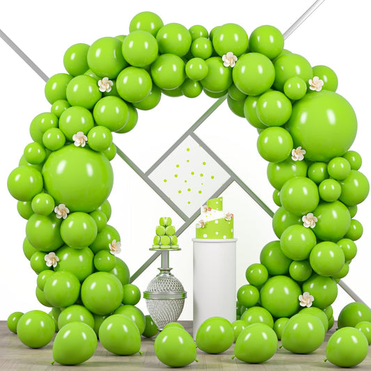 90pack Lime Green Balloons Different Size 18/12/10/5 Inch Lime Green Balloon Garland Arch Kit for Graduation, Wedding, Birthday, Christmas, Baby Shower, Anniversary Party Decorations