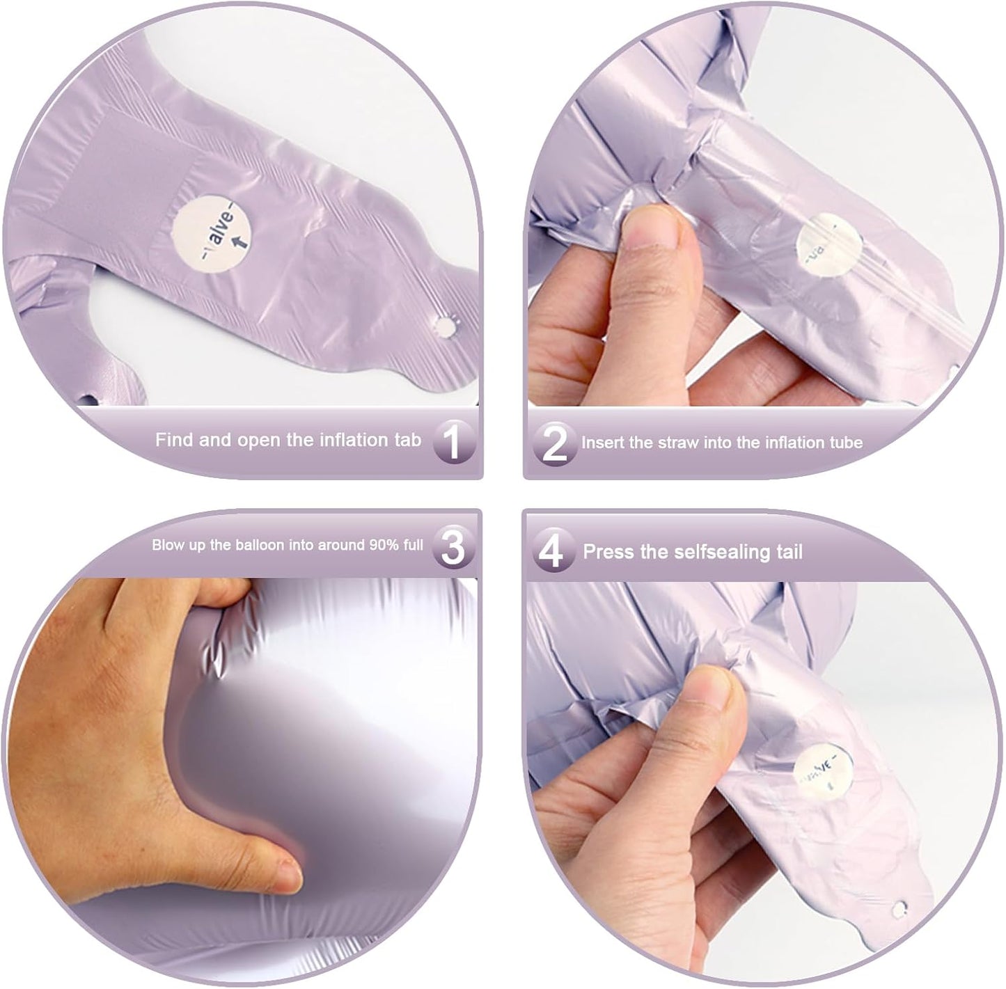 Lavender 40 Inch Mylar Foil Number 6 Balloon, Birthday Digital Balloons for 6 16 Boy Girl Party Decorations Supplies,2026 Lilac Big Helium Balloon Numbers for 26 36 46 60 Men Women Anniversary