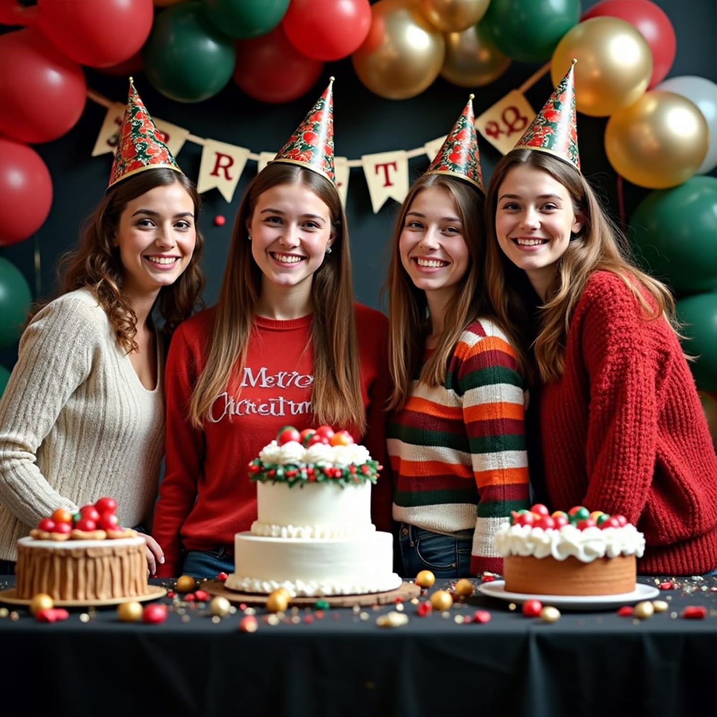 412pcs Red Green White Balloon Garland Arch Kit, 18 12 10 5 inch Different Sizes Red White Dark Green Balloon for Birthday Christmas New Year Party Decor