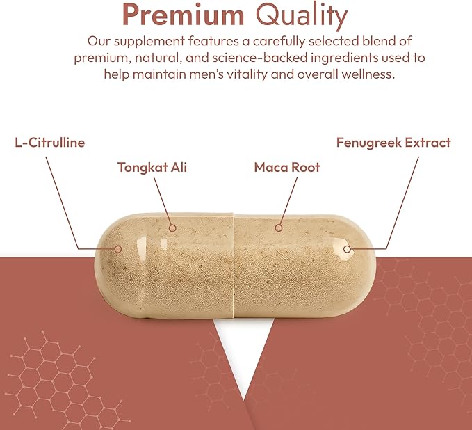 Fortim - Testosterone Support Supplement | Made by Doctors | for Vitality and Hormonal Health | with Fenugreek, L-Citrulline, Tongkat Ali | for Energy, Endurance, and Stamina | 60 Capsules