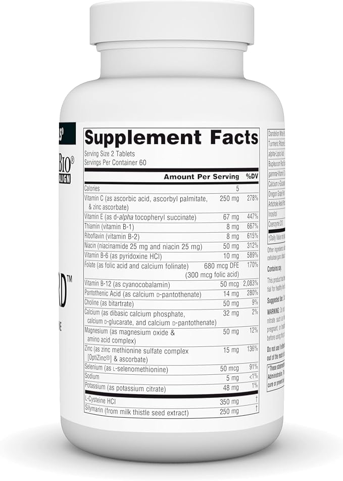 Source Naturals Liver Guard, with Silymarin, CoQ10, L-Cysteine Complex, for Healthy Liver Function* - 120 Tablets