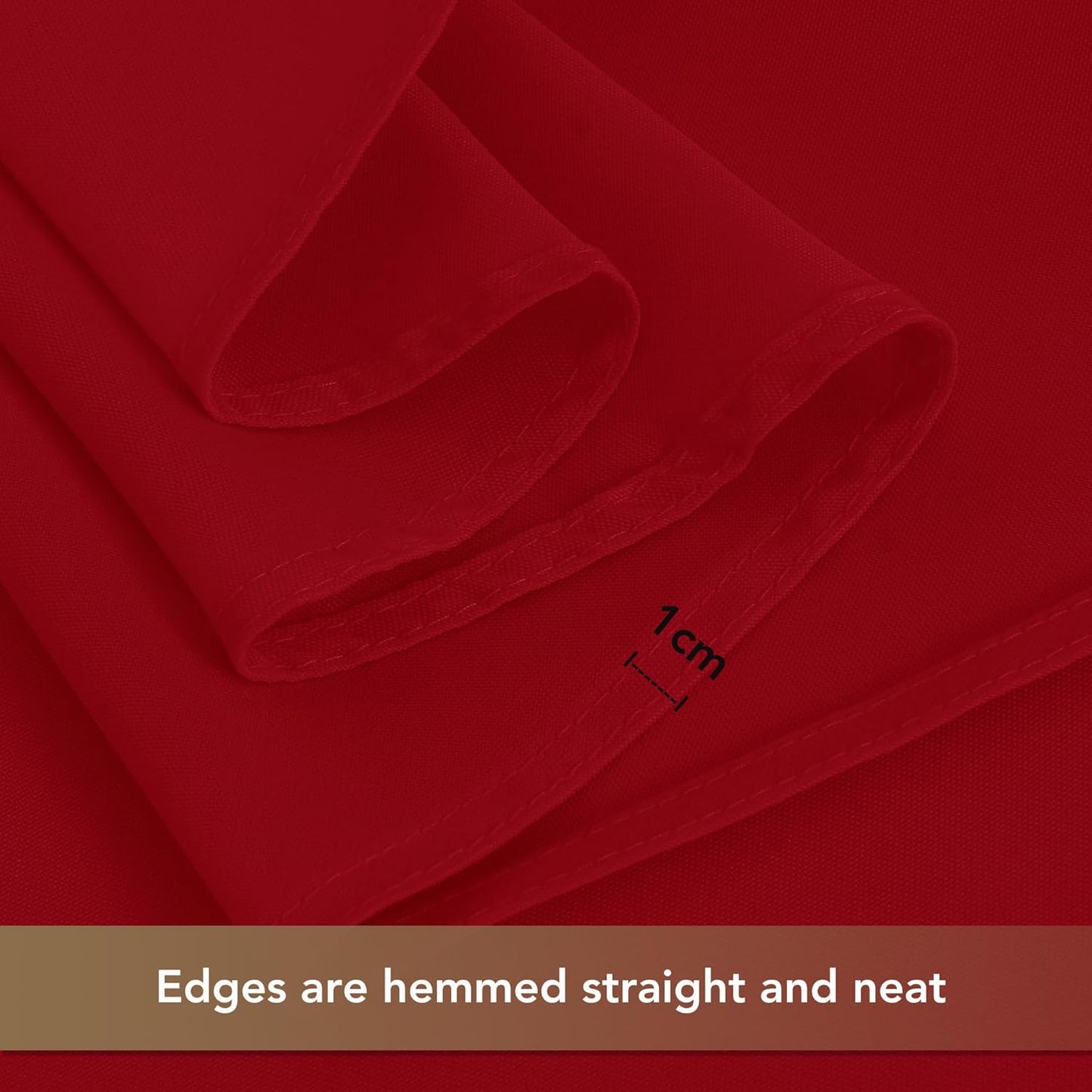 sancua Christmas Red Square Tablecloths 70x70 Inch, 2 Pack - Fabric Table Cloth for Square or Round Tables, Washable Polyester Table Cover for Dinner, Holiday Party, Decorative Display Tables