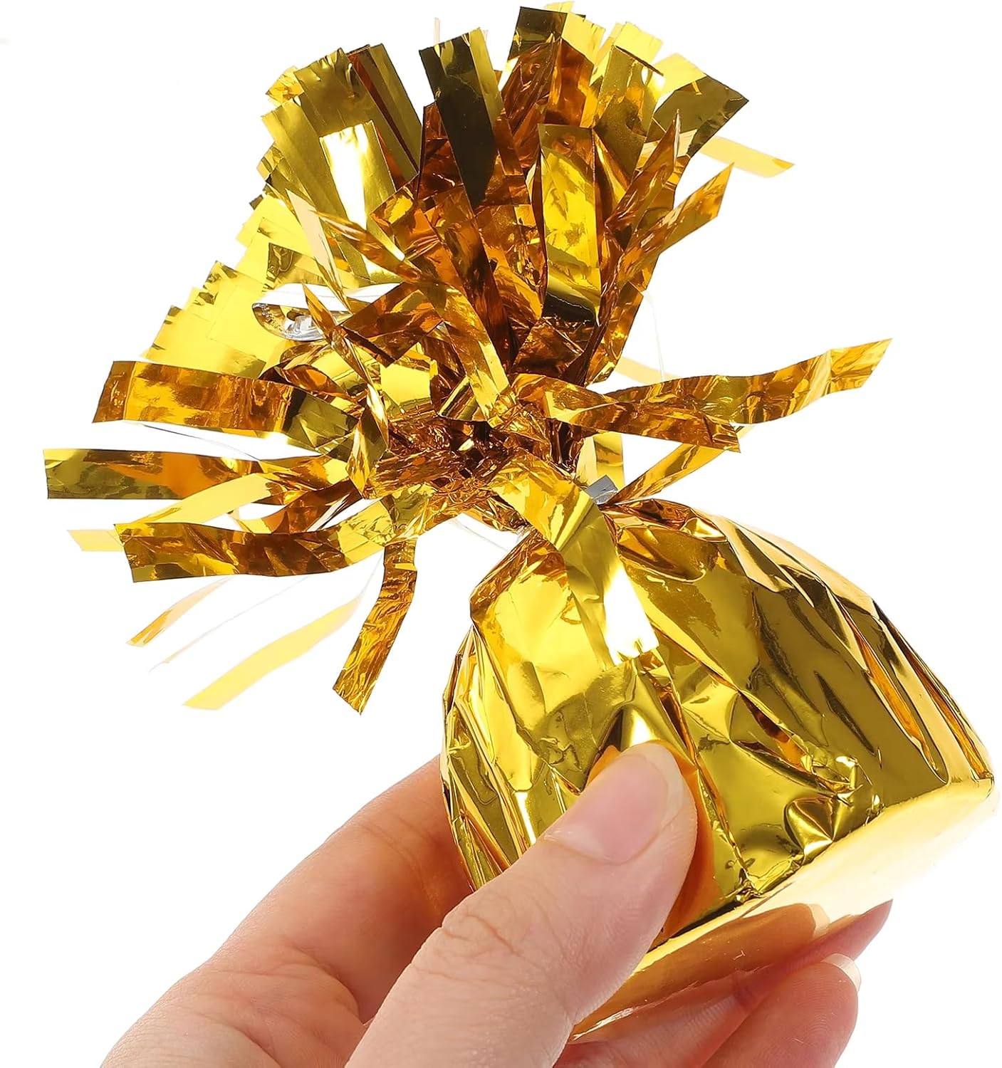 Metallic Balloon Weights - Novelty and Gag Gifts, 5.5" Inches for Balloons Table Centerpiece DIY Decor for Birthday Party Favors Wedding 6-Pack (Gold)