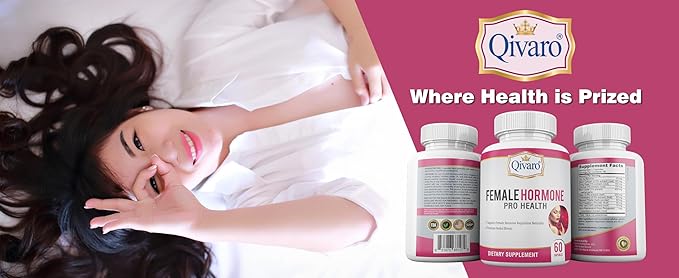 Female Hormone Supplement - Menopause Support Capsules for Women - Womens Hormone Support with Black Cohosh, Red Clover, Blessed Thistle, Wild Yam, & Raspberry - 60 Vegetable Capsules