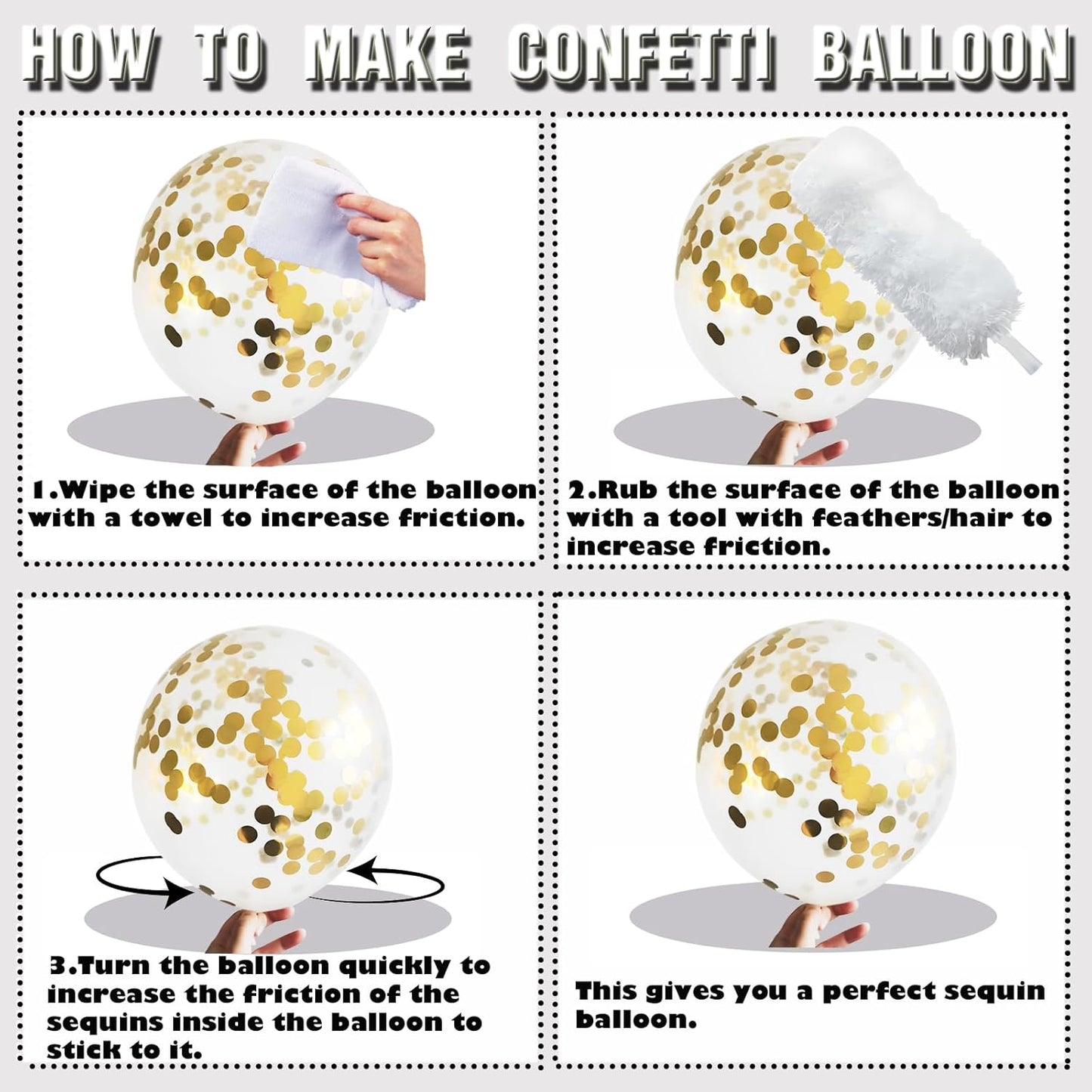 Navy Blue Gold Confetti Balloon Column Stand Kit Set of 2 Included-Balloon Sticks with Base&Pole,Backdrop Decoration for Metallic Chrome Wedding, Baby Shower,Birthday,Anniversary Party