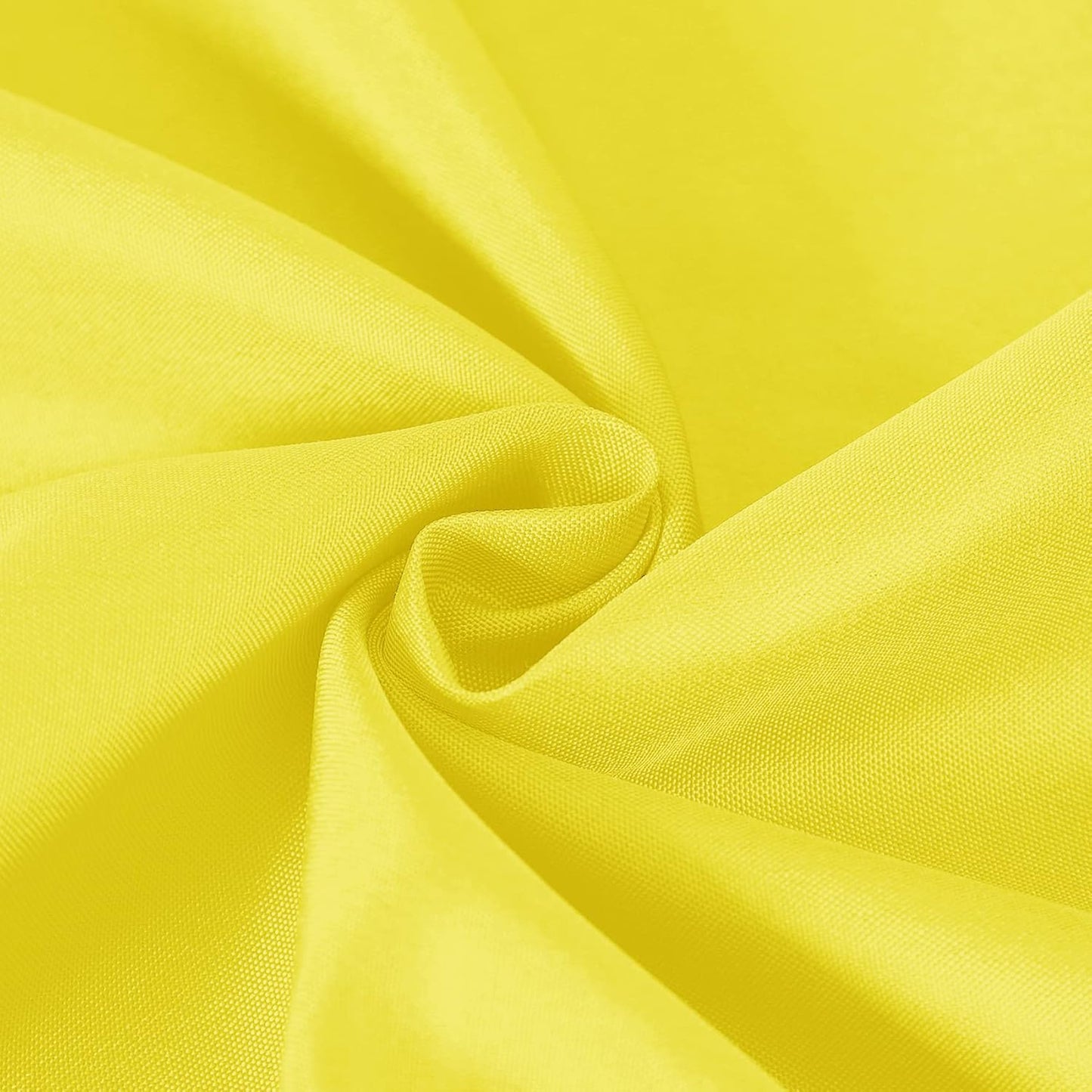 Cupuamon Square Tablecloth 90x90 inch Washable Polyester Fabric Table Cloth for Wedding Party Dining Banquet Decoration（90x90,Yellow）