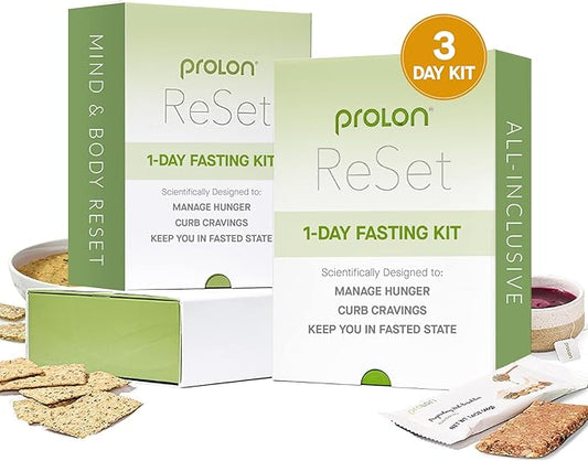 Prolon 3-Day Reset Fasting Kit | Fast with Food | Supports Healthy Aging & Weight Management | Low-Calorie, Plant-Based Meals & Snacks | Developed to Not Break Your Fast (3-Day Kit)
