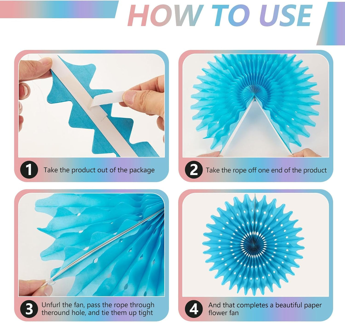 20 Pcs Black Red Hanging Paper Fan, Round Paper Fans Decorations Set for Weddings, Birthdays, Engagement, Bridal Shower, Bachelorette Party Supplies Decor