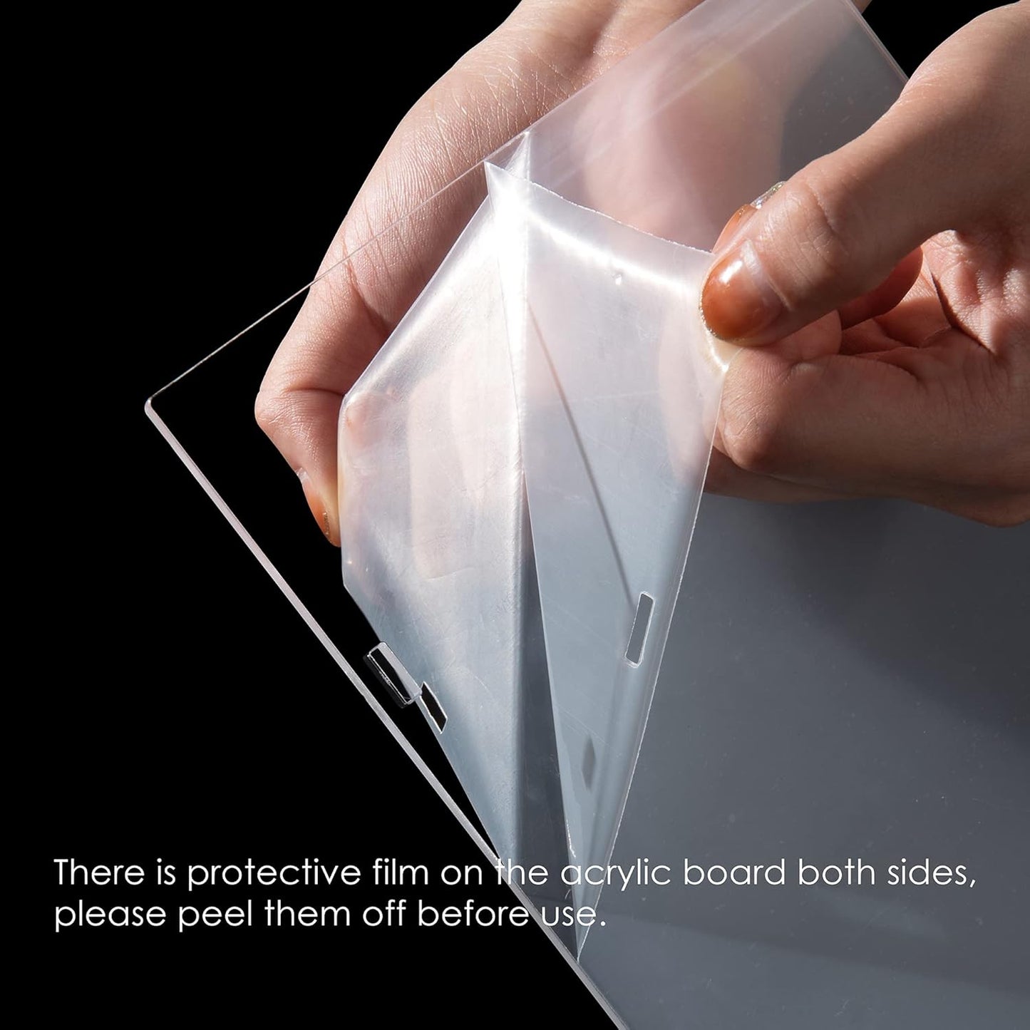 BYCY Acrylic 3-Tier Riser Display Shelf for Figurines, Desserts Holder, Collections Organizer and Cosmetic Items Shelf (3tier-Clear)