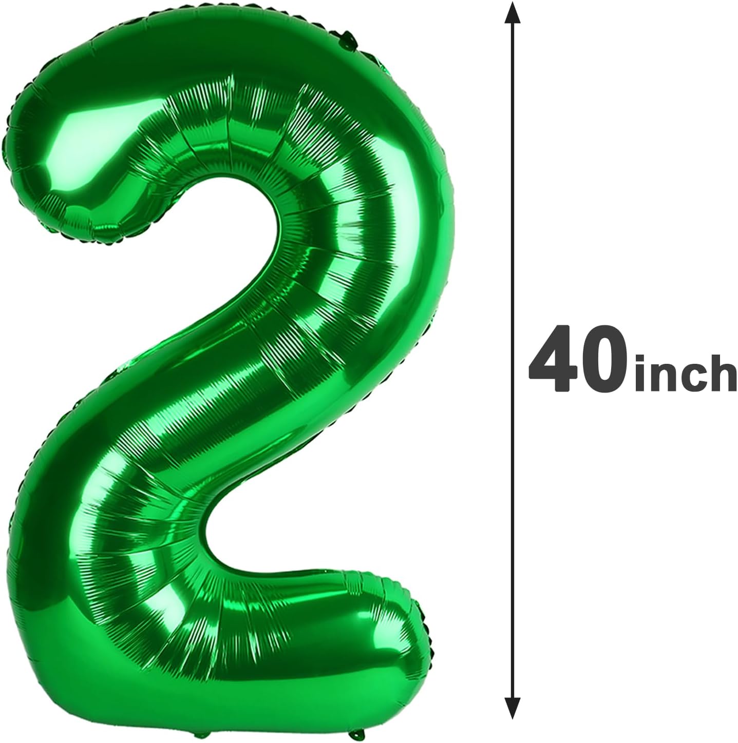 40 Inch Green Mylar Foil Number 26 Birthday Balloon, Digital Balloons for 26 Women Men Party Decorations Supplies, Big Helium Balloon Numbers for 26 62 Anniversary