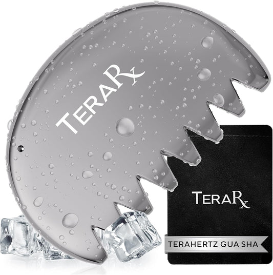 TeraRX® Terahertz Gua Sha Comb – Authentic Terahertz Massage Tool for Scalp, Face & Neck – Anti-Static Scalp Massage Comb for Tension Relief, Circulation & Daily Self-Care Routine