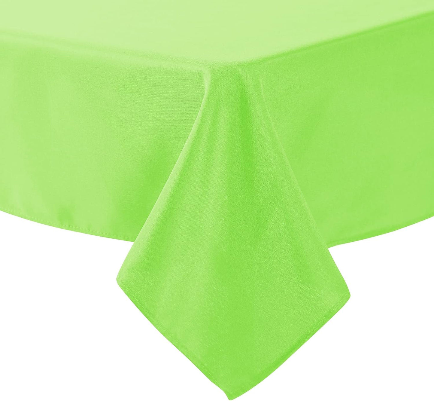 Cupuamon Square Tablecloth 90x90 inch Washable Polyester Fabric Table Cloth for Wedding Party Dining Banquet Decoration（90x90,Apple Green）