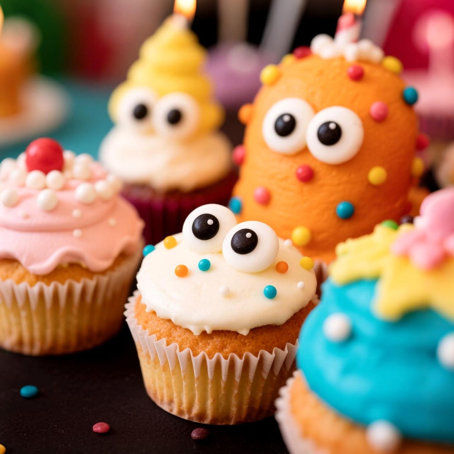 Edible Candy Eyeball Sprinkles, Googly Eyes Sprinkles for Cake Decorating, Baking, Cupcake, Cake Decorations, Ice Cream Toppings, 150g/5.29oz, Halloween, Holiday, Christmas Supplies