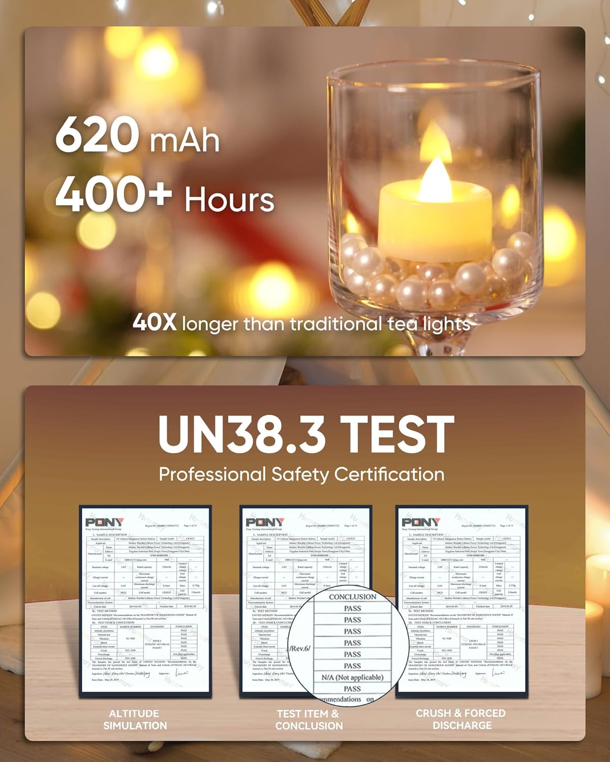 Homemory 24pcs Flameless LED Tea Lights with Remote & Timer, 400+Hours Realistic Flickering Battery Candles for Seasonal, Tabletop, and Centerpieces Decor