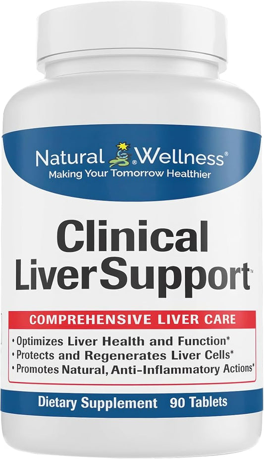 Natural Wellness Clinical Liver Support – Physician-Formulated Milk Thistle & Curcumin Blend for Detox, Repair & Healthy Liver Function – 12 Powerful Ingredients, Maximum Absorption