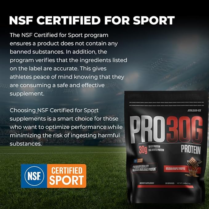 ATHLEAN-X PRO-30G, Premium Whey Protein Isolate Powder, Belgian Maple Waffle, Gluten-Free, Low Sugar, 30g of High Protein Powder for Muscle Recovery & Growth